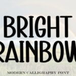 Bright Rainbow Font - Featured Image