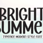 Bright Summer Font - Featured Image