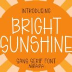 Bright Sunshine Font - Featured Image