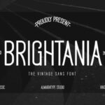 Brightania Font - Featured Image