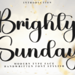 Brighty Sunday Font - Featured Image