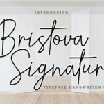 Bristova Signature Font - Featured Image
