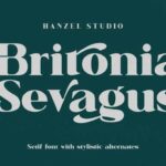 Britonia Sevagus Font - Featured Image