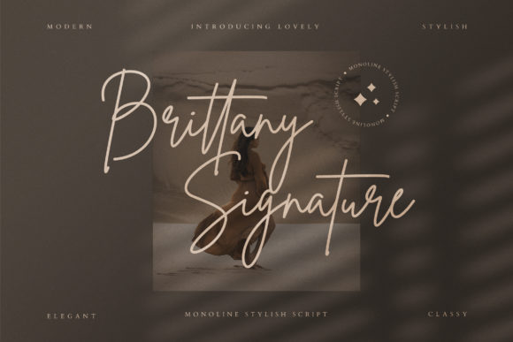 Brittany Signature Script Font - Featured Image