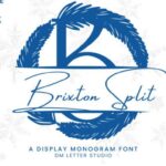 Brixton Split Monogram Font - Featured Image