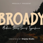 Broady Font - Featured Image