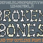 Broken Bones Font - Featured Image