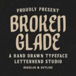 Broken Glade Font - Featured Image