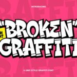Broken Graffiti Font - Featured Image