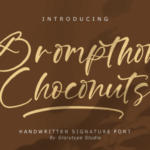 Brompthon Choconuts Font - Featured Image