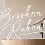 Brooken Rubentos Font - Featured Image
