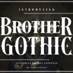 Brother Gothic Font - Featured Image