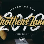 Brother Lands Font - Featured Image