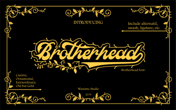 Brotherhead Font - Featured Image