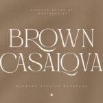 Brown Casalova Font - Featured Image