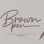 Brown Pen Script Font - Featured Image