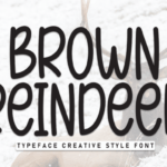 Brown Reindeer Font - Featured Image