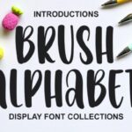 Brush Alphabet Font - Featured Image