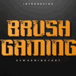 Brush Gaming Font - Featured Image