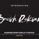 Brush Ruksak Font - Featured Image