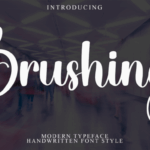 Brushing Font - Featured Image