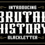 Brutal History Font - Featured Image