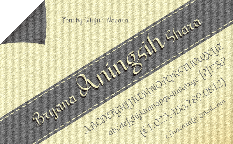 Bryana Aningsih Shara Font - Featured Image