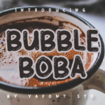 Bubble Boba Font - Featured Image