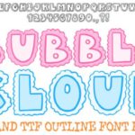Bubble Cloud Font - Featured Image