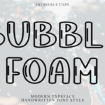 Bubble Foam Font - Featured Image