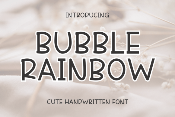Bubble Rainbow Font - Featured Image