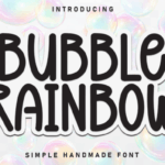 Bubble Rainbow Font - Featured Image