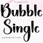 Bubble Single Font - Featured Image