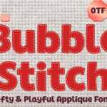 Bubble Stitch Font - Featured Image