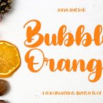 Bubbly Orange Font - Featured Image