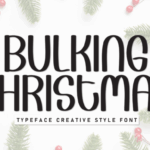 Bulking Christmas Font - Featured Image