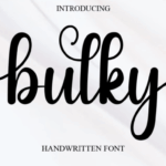Bulky Font - Featured Image