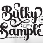 Bulky Sample Font - Featured Image