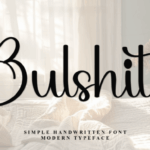 Bulshitt Font - Featured Image