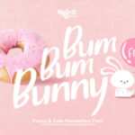 Bum Bum Bunny Font - Featured Image