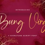 Bung Virgi Font - Featured Image