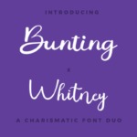 Bunting X Whitney Font - Featured Image