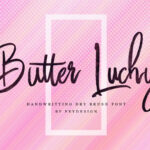 Butter Luchy Font - Featured Image