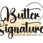 Butter Signature Font - Featured Image