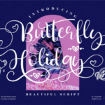 Butterfly Holiday Font - Featured Image