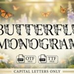 Butterfly Monogram Font - Featured Image
