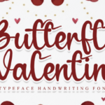 Butterfly Valentine Font - Featured Image