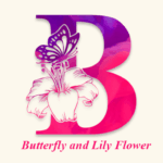 Butterfly and Lily Flower Font - Featured Image