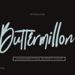 Buttermillon Font - Featured Image