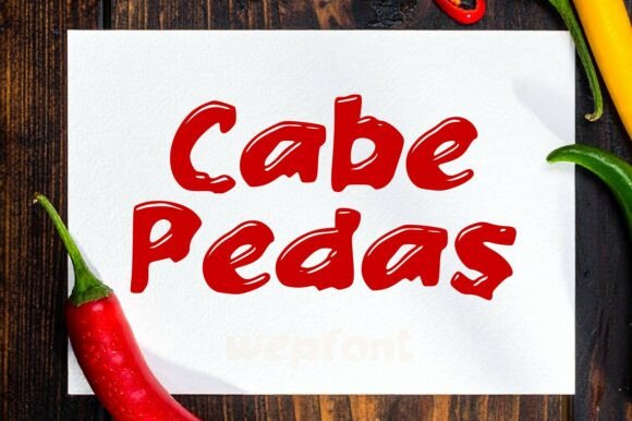 Cabe Pedas Font - Featured Image